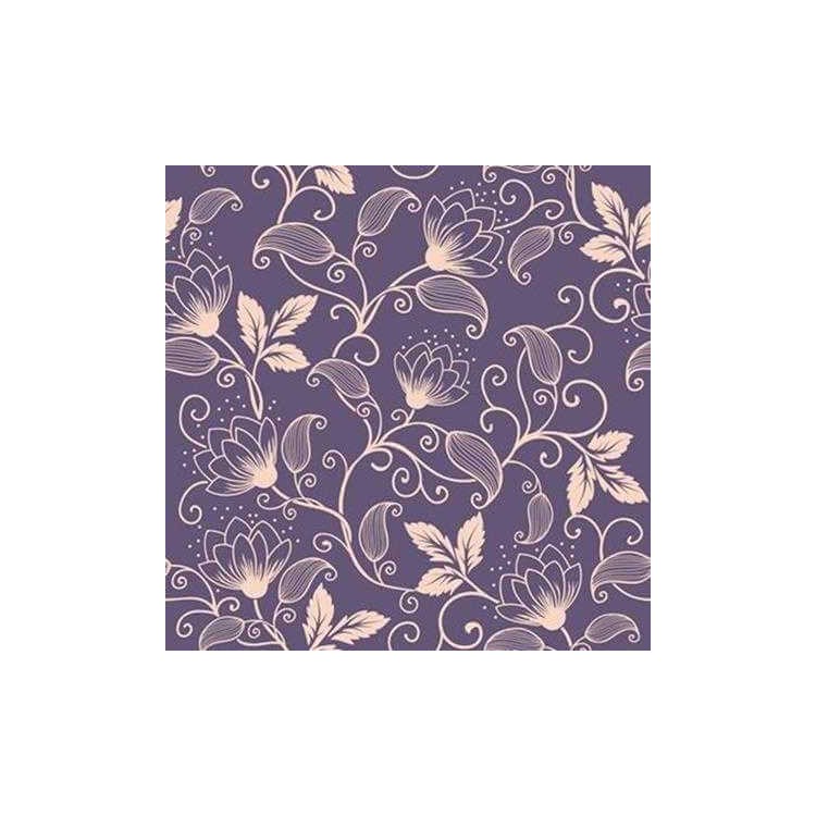 Papel de Parede Adesivo Floral Roxo 148224071
