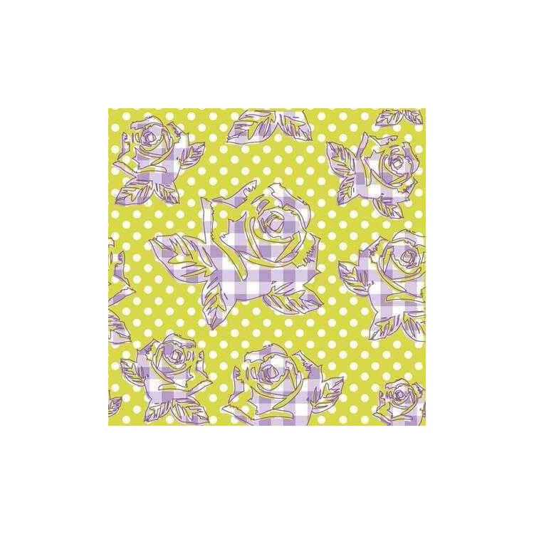 Papel de Parede Adesivo Floral Roxo e Verde...
