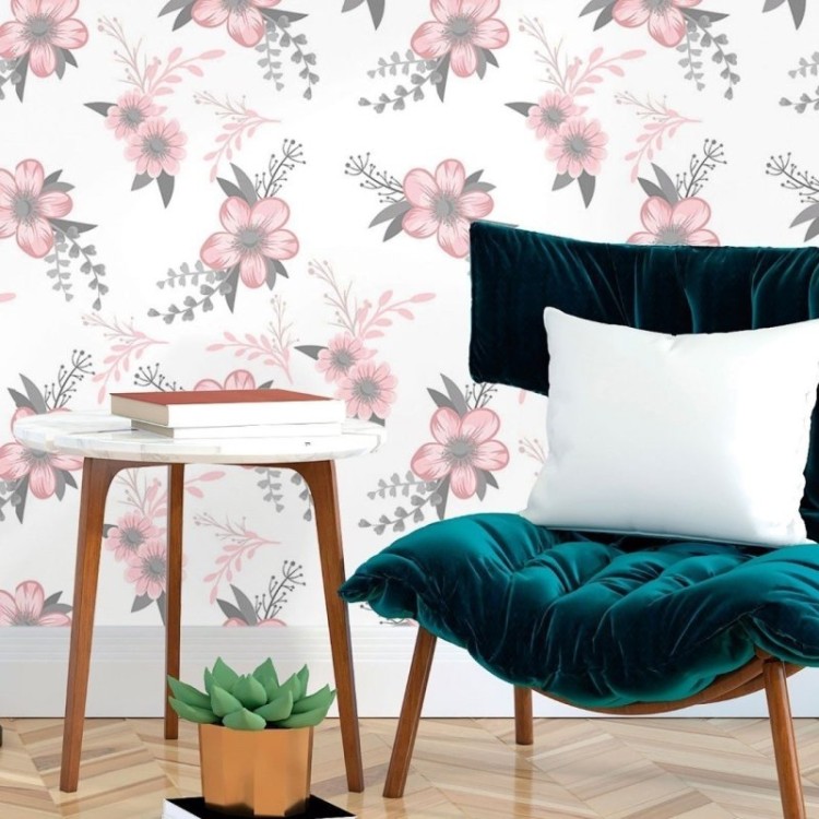Papel de Parede Adesivo Floral Sakuras N017063