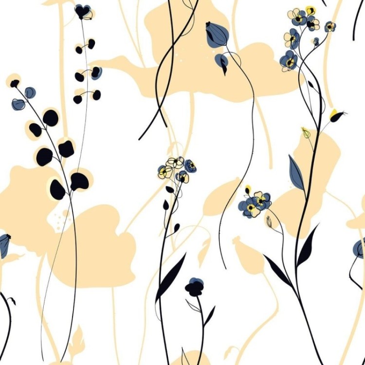 Papel de Parede Adesivo Floral Scandinavian...