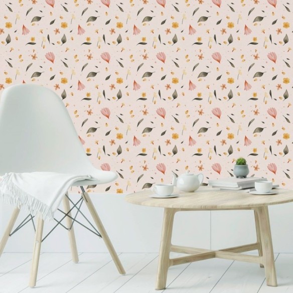 Papel de Parede Adesivo Floral Spring N019048