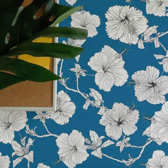 Papel de Parede Adesivo Floral Tropical N018082