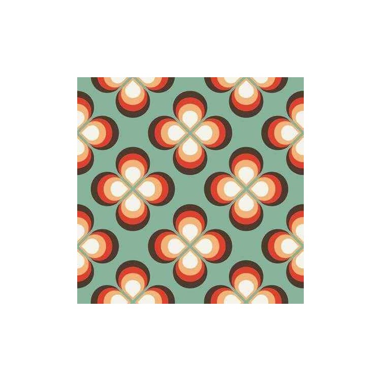 Papel de Parede Adesivo Floral Verde 0162
