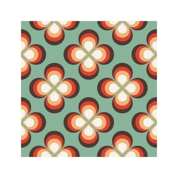 Papel de Parede Adesivo Floral Verde 0162