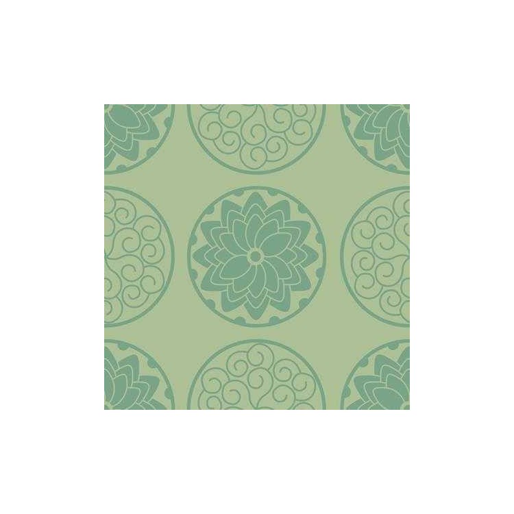 Papel de Parede Adesivo Floral Verde 39