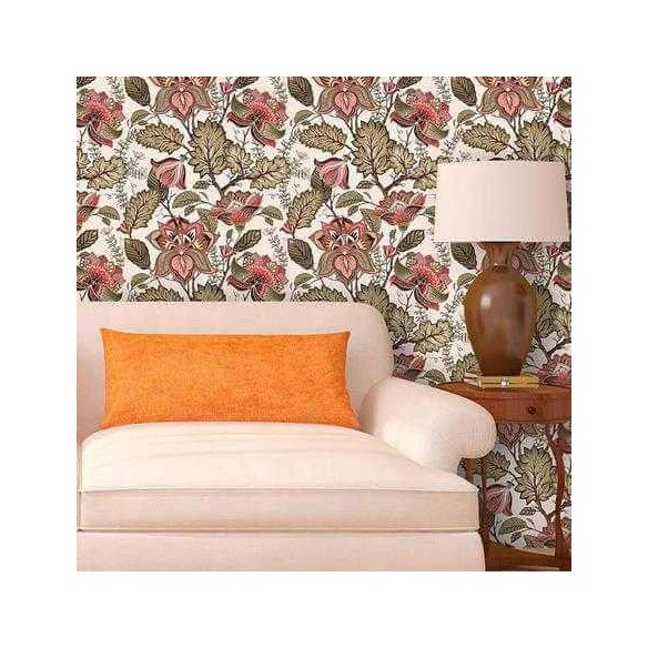 Papel de Parede Adesivo Floral Verde 406150711