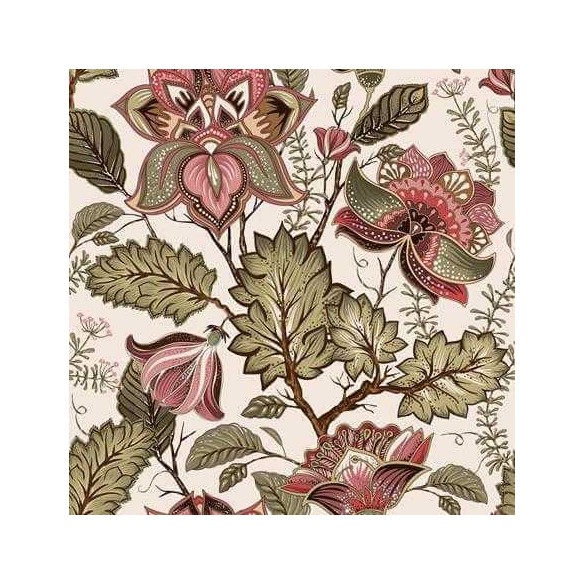 Papel de Parede Adesivo Floral Verde 406150711