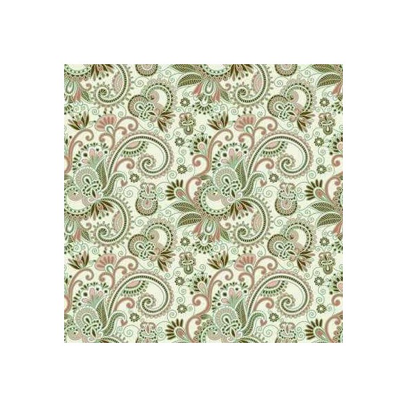 Papel de Parede Adesivo Floral Verde 665