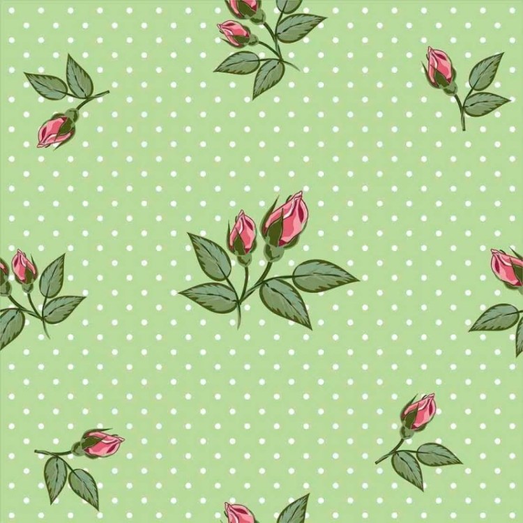 Papel de Parede Adesivo Floral Verde 74779309