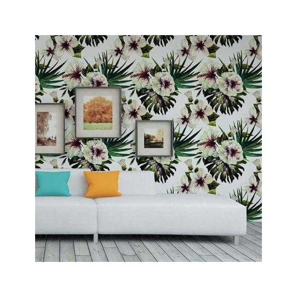 Papel de Parede Adesivo Flores  54545