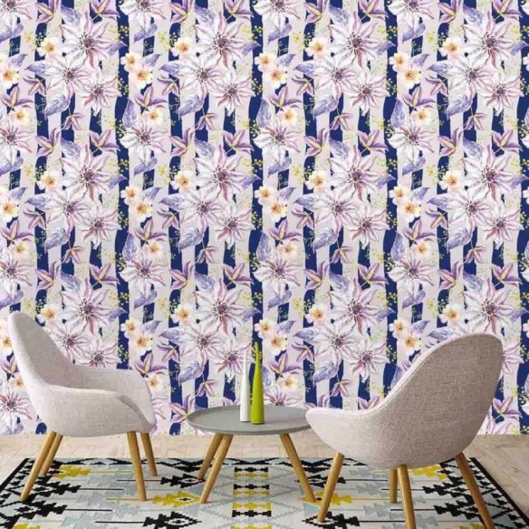 Papel de Parede Adesivo Flores 284021789