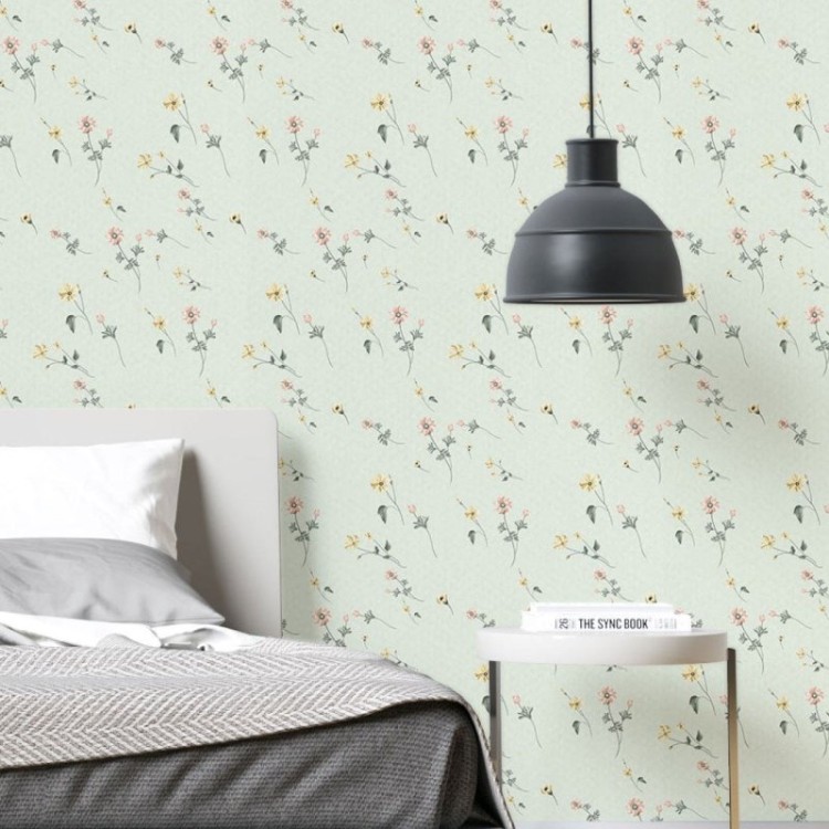 Papel de Parede Adesivo Flores do Campo N019009
