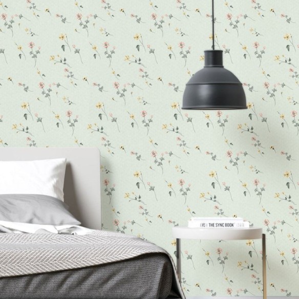 Papel de Parede Adesivo Flores do Campo N019009