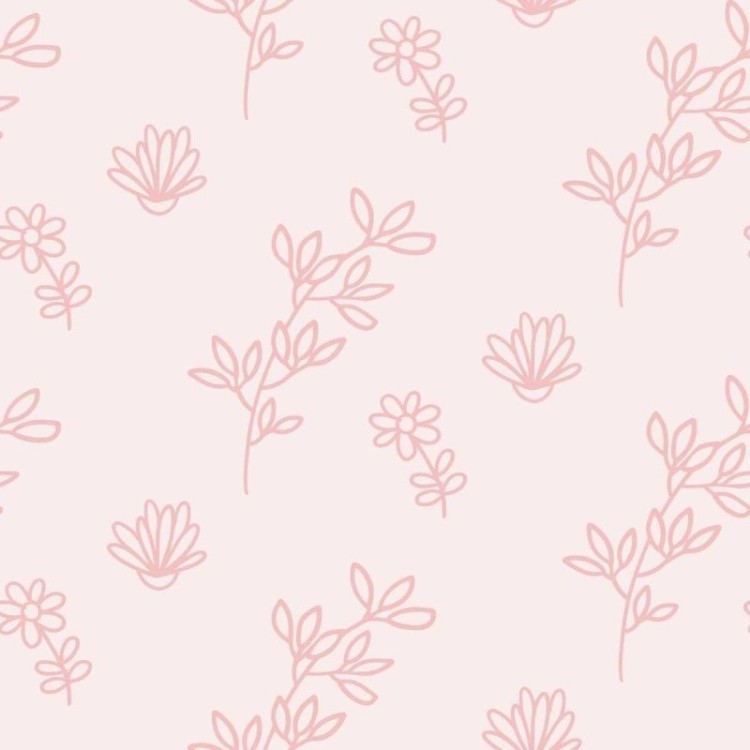 Papel de Parede Adesivo Flores e Folhas em...
