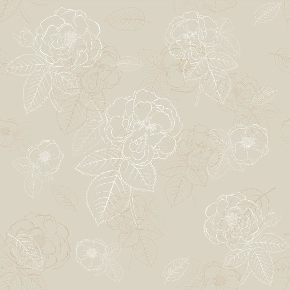 Papel de Parede Adesivo Flores e Folhas N010066