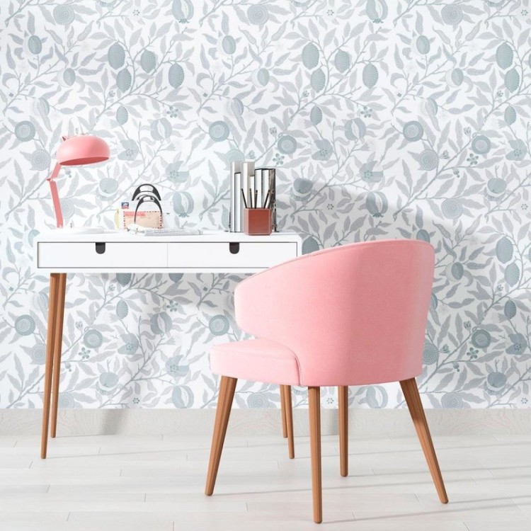 Papel de Parede Adesivo Flores e Folhas N010149