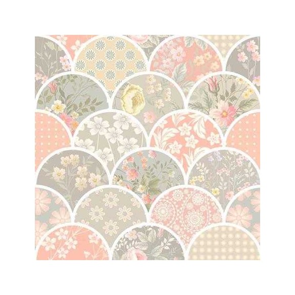 Papel de Parede Adesivo Flores Estilizadas 68353755