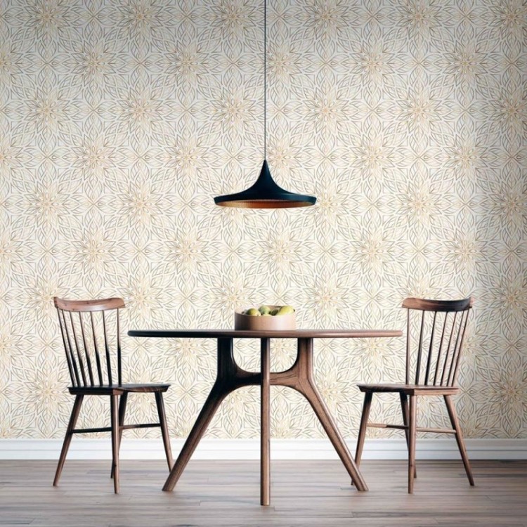 Papel de Parede Adesivo Flores geométricas N08164