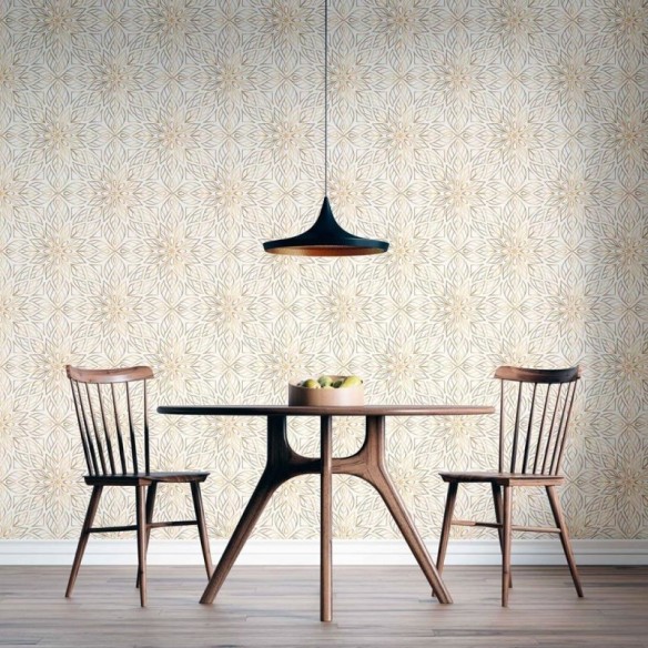 Papel de Parede Adesivo Flores geométricas N08164