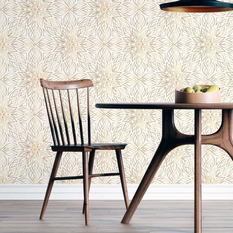 Papel de Parede Adesivo Flores geométricas N08164