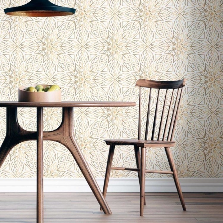 Papel de Parede Adesivo Flores geométricas N08164