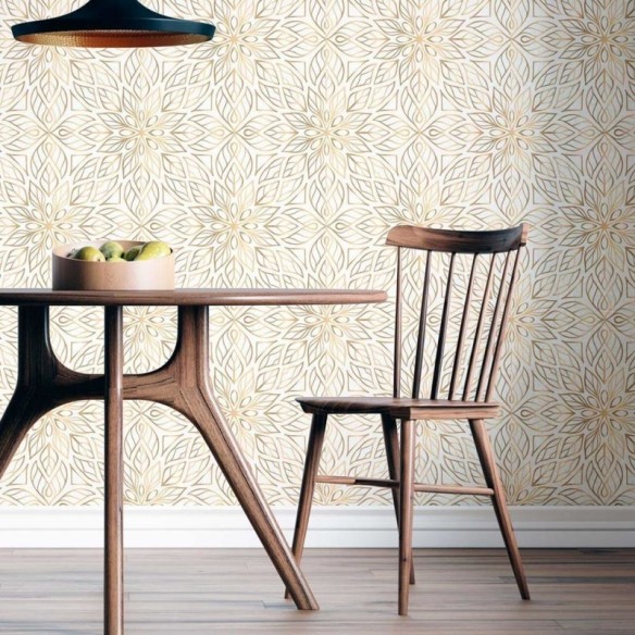 Papel de Parede Adesivo Flores geométricas N08164