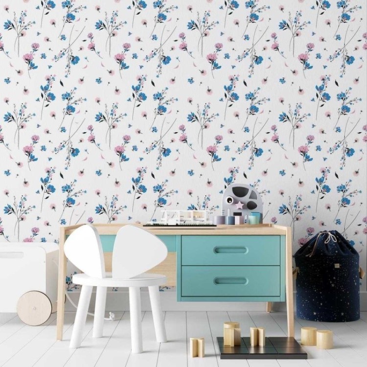 Papel de Parede Adesivo Flores N03086