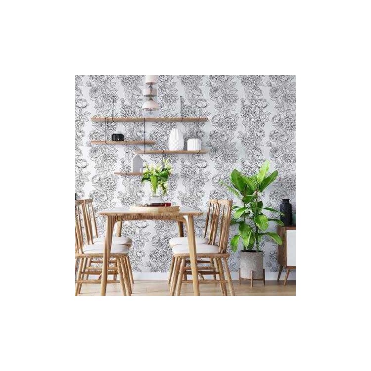 Papel de Parede Adesivo Flores N114