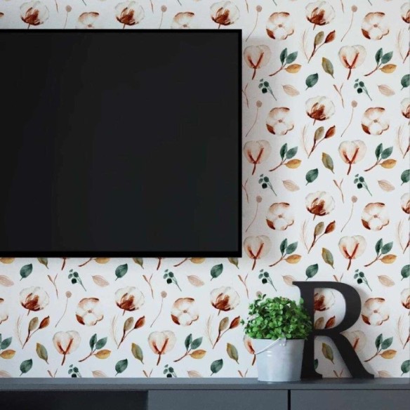 Papel de Parede Adesivo Flores N1316