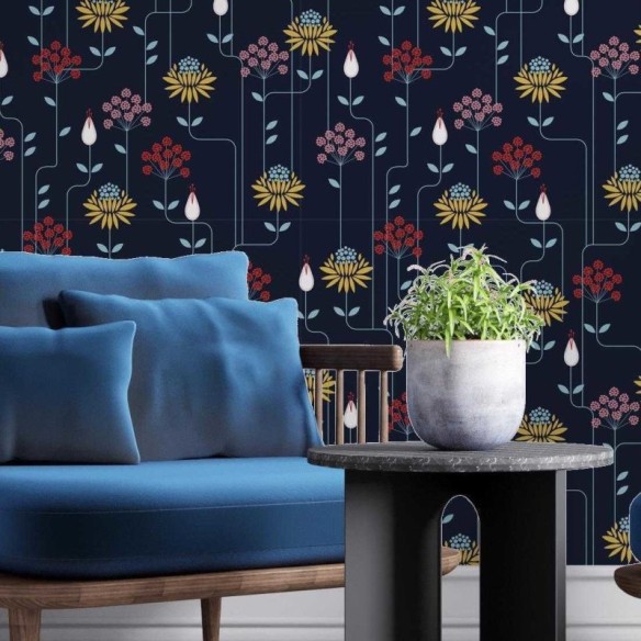 Papel de Parede Adesivo Flores N1425