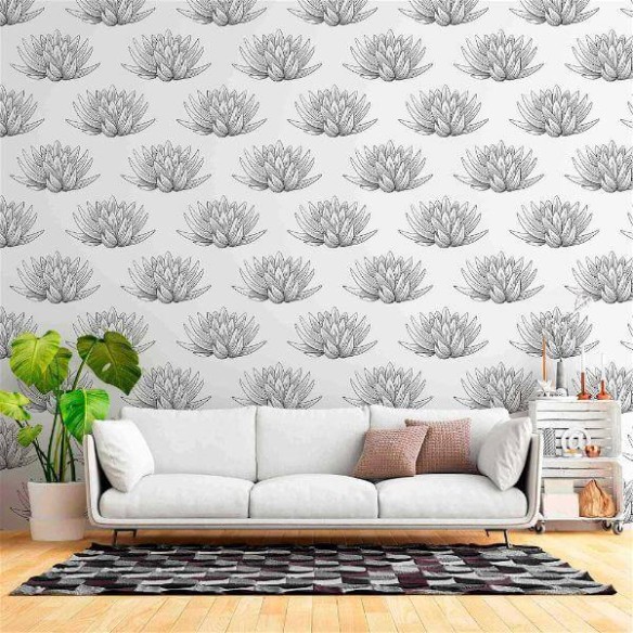 Papel de Parede Adesivo Flores N287C
