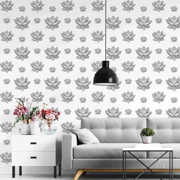 Papel de Parede Adesivo Flores N287E
