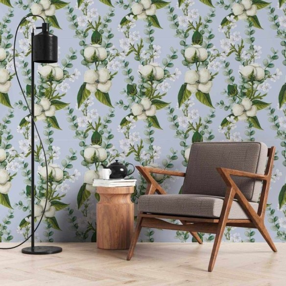 Papel de Parede Adesivo Flores N40