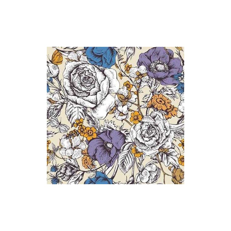 Papel de Parede Adesivo Flores N533