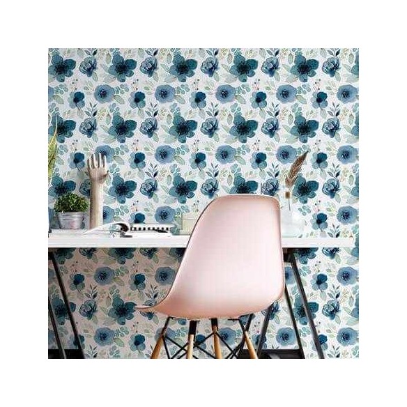 Papel de Parede Adesivo Flores N709