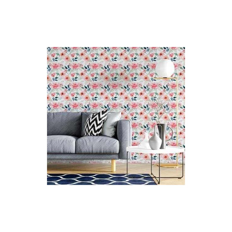 Papel de Parede Adesivo Flores N745