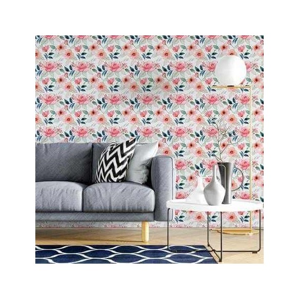 Papel de Parede Adesivo Flores N745
