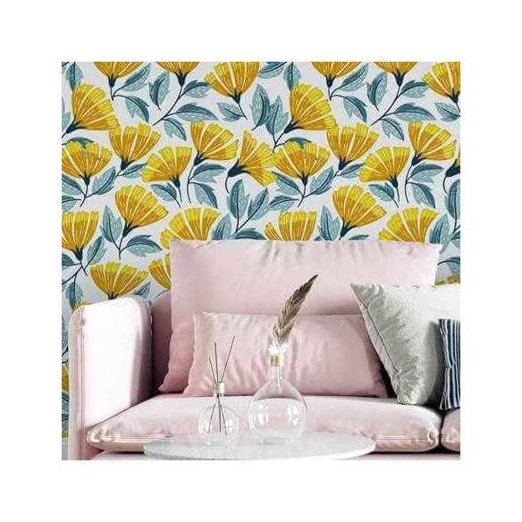 Papel de Parede Adesivo Flores N793