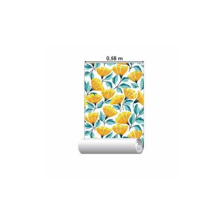 Papel de Parede Adesivo Flores N793
