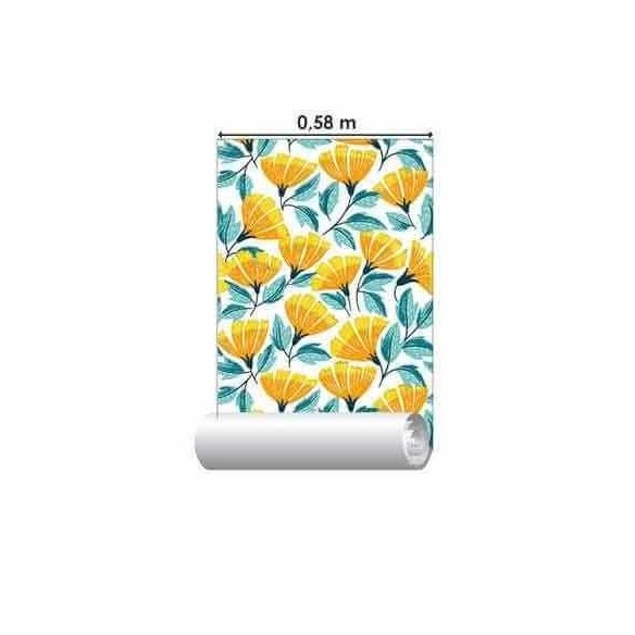 Papel de Parede Adesivo Flores N793