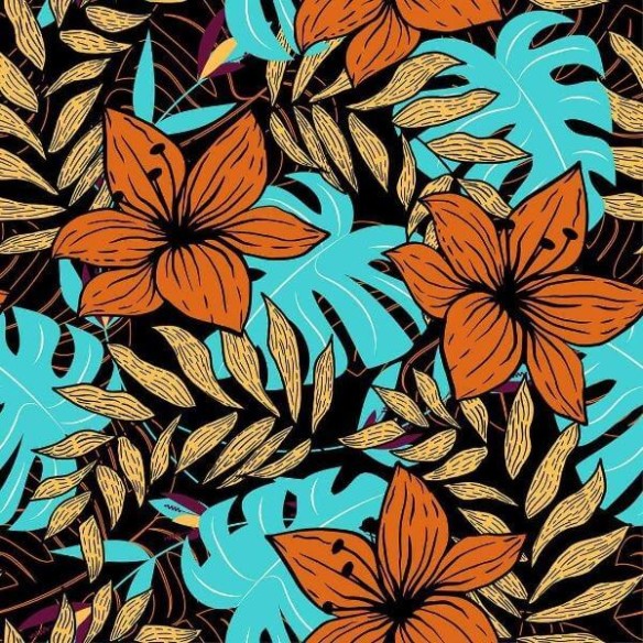 Papel de Parede Adesivo Flores N800B
