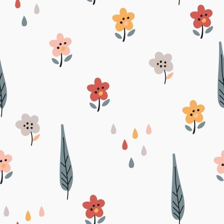 Papel de Parede Adesivo Flores no Jardim N019101