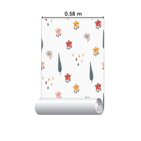 Papel de Parede Adesivo Flores no Jardim N019101
