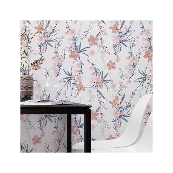 Papel de Parede Adesivo Flores Provençal N1162