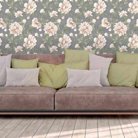 Papel de Parede Adesivo Flores Românticas 579895