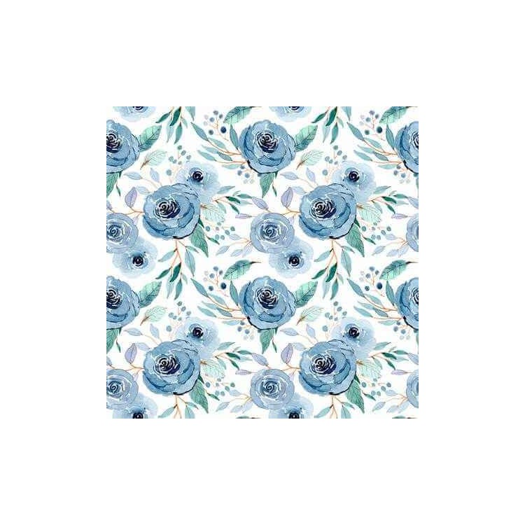 Papel de Parede Adesivo Flores Rosas N759