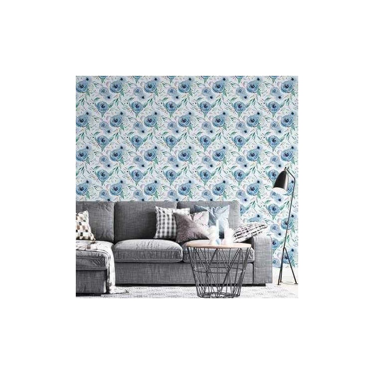 Papel de Parede Adesivo Flores Rosas N759