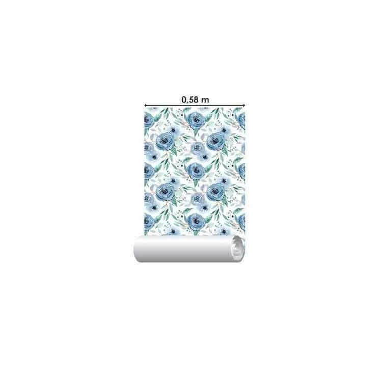 Papel de Parede Adesivo Flores Rosas N759