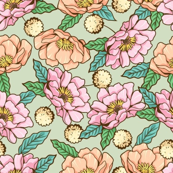 Papel de Parede Adesivo Flores Tropicais N09066