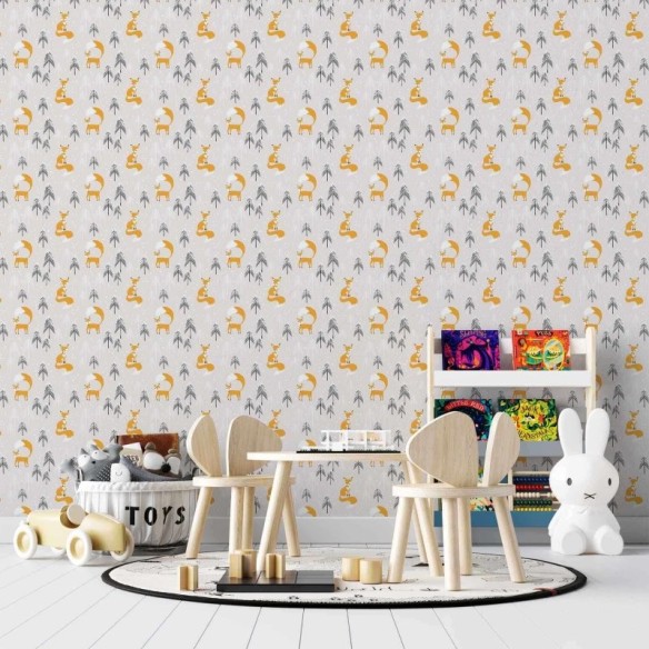 Papel de Parede Adesivo Floresta Infantil N49
